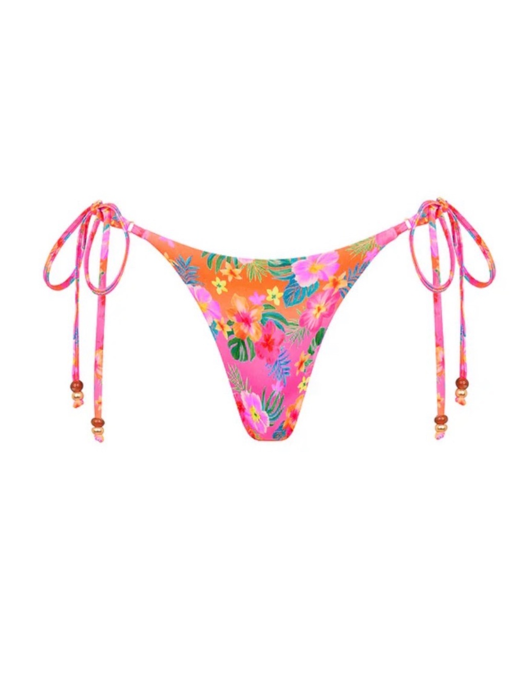 Kulani Kinis Thong Tie Side Bikini Bottom - Summer Glow
